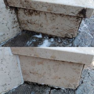 Završno ispiranje očišćenog kamena visokotlačnim peračem